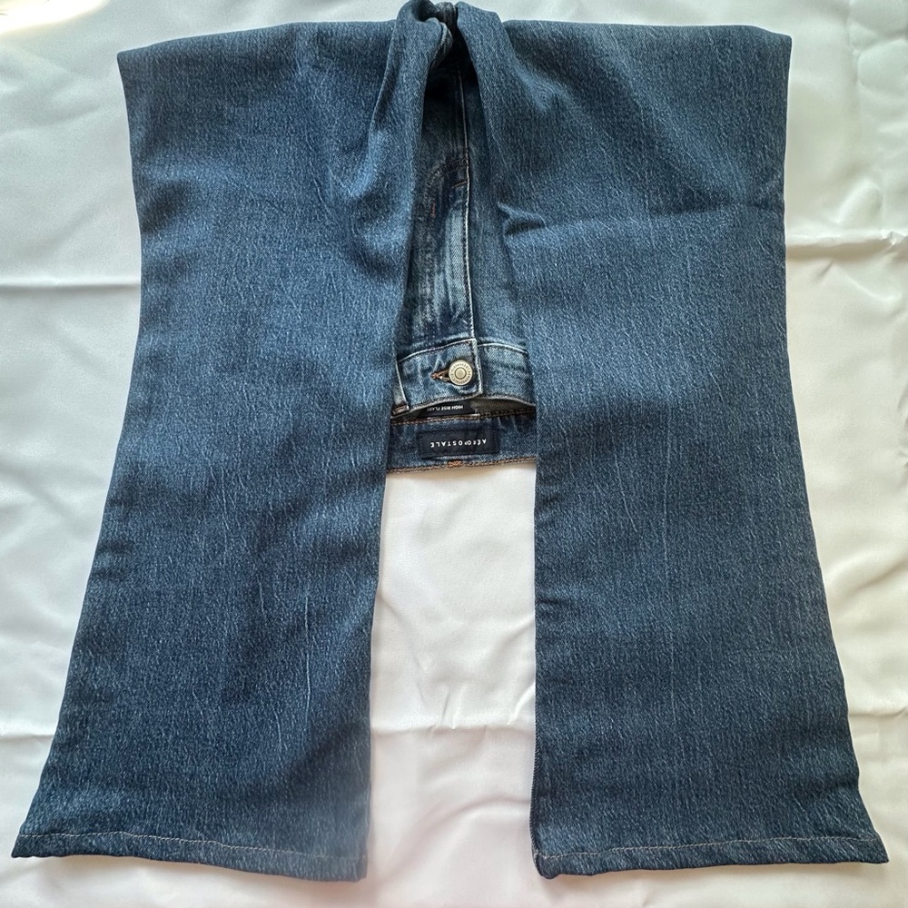 Aeropostale‎ High Rise Flare Denim Jeans Women’s 8 Medium Wash Inseam 27” Aero - Picture 9 of 14